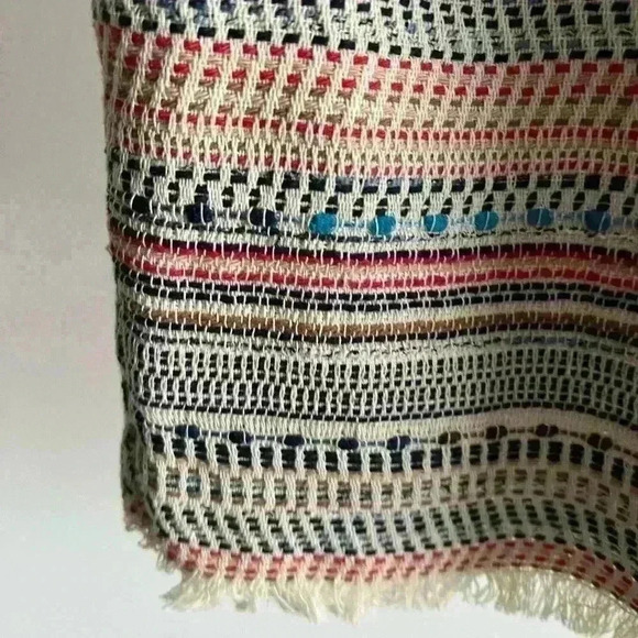 NWT 1. State Women’s Gypsy Night Boho Tweed White  Pink Stylish Summer Top Small - Picture 5 of 12